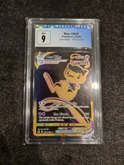 CGC 9 MINT Mew VMAX 2022 Lost Origin TG30/TG30 Trainer Gallery Holo Pokemon Card - Image 1
