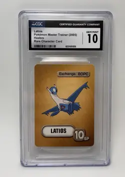 2005 Pokemon Master Trainer Board Game Pokemon Cards Rare Latios CGC 10 Low Pop - Image 1