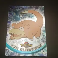 Slowpoke # 79 - Topps Blue Logo - SERIES 2 - SILVER HOLO - Pokemon Card - NM/LP - Image 1