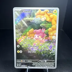 Pokemon TCG Pawmi 226/091 2024 Paldean Fates Illustration Rare Card - NM - Image 1