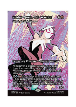 Magic the Gathering MTG MAR Spider-Gwen, Web-Warrior 24 Regular Near Mint - Image 1