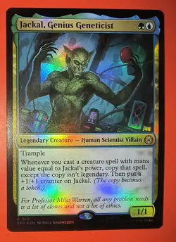 MTG: SPIDER-MAN, JACKAL, GENIUS GENETICIST 0131, FOIL, RARE, NM, SPM - Image 1