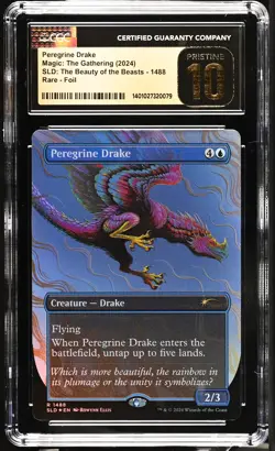 PEREGRINE DRAKE Secret Lair Foil Rare CGC Pristine 10 MTG [Nostalgium] - Image 1