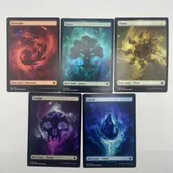 Theros Beyond Death Full Art Land set (1 each of 5) MTG Magic-NM - Image 1