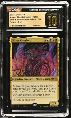 SLIVER OVERLORD Secret Lair Foil Mythic CGC Pristine 10 MTG EDH [Nostalgium] - Image 1