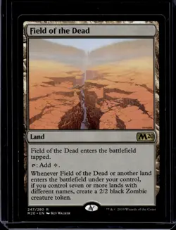 [1x] Field of the Dead - LP English - Core Set 2020 MTG Magic M20 247/280 - Image 1
