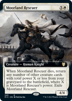 Moorland Rescuer - Extended Art x1 NM Magic the Gathering 1x Commander Innistrad - Image 1