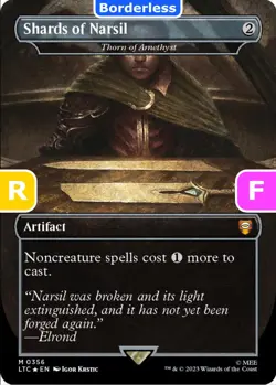 MTG Shards of Narsil Lord of the Rings Mythic Rare Artifact NM - Foil - Image 1