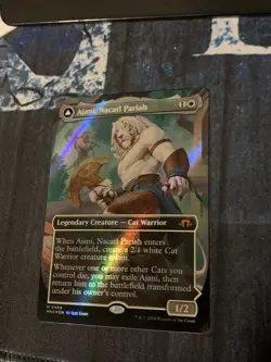 Ajani, Nacatl Pariah (Borderless) (Textured Foil) Modern Horizons 3 Foil - Image 1