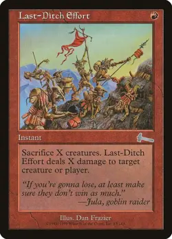 Last-Ditch Effort - Urza's Legacy - 83/143 - MTG - MP - Regular Uncommon - Image 1