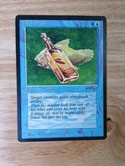 MTG Arabian Nights Fishliver Oil NM - Image 1