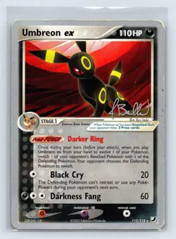 Umbreon ex 112/115 Jimmy Ballard World Championships 2006 Unseen Pokemon Card - Image 1
