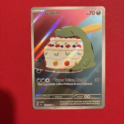 Pokemon TCG Gulpin 154/142 Illustration Rare Stellar Crown Pack Fresh NM - Image 1
