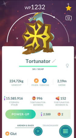 !!! Pokemon GO SHINY TURTONATOR Trade RARE Tortunator Schillernd Tausch !!! - Image 1