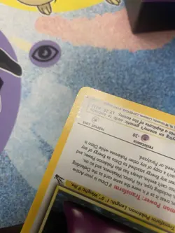 Pokemon TCG Holo Ditto Fossil 3/62 Rare LP - Image 5