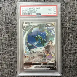 Pokemon Rayquaza V Evolving Skies Full Alt Art #194 PSA 10 Gem Mint - Image 1