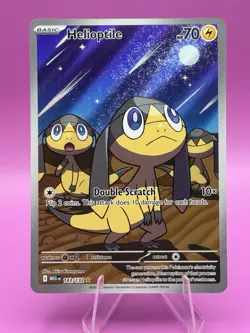 Pokemon TCG Mega Evolution Helioptile 143/132 Illustration Rare NM - Image 1