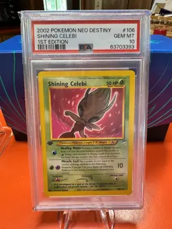 2002 Shining Celebi 1st Edition Neo Destiny - PSA 10 - Pokemon - Graded - Image 1