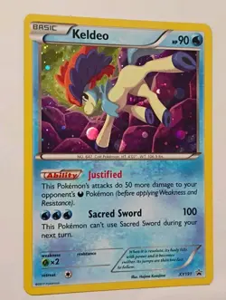 Keldeo XY191 Holographic Black Star Promo Pokemon TCG LP - Image 1