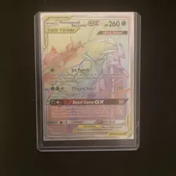 Pokemon: Unbroken Bonds Secret Rare Full Art: Pheromosa & Buzzwole GX 215/214 - Image 3