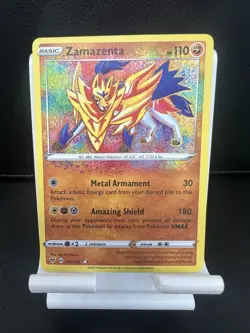 Pokemon TCG • 2020 • Zamazenta 102/185 Vivid Voltage • Holo Amazing Rare - Image 1