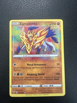 Pokemon TCG • 2020 • Zamazenta 102/185 Vivid Voltage • Holo Amazing Rare - Image 2