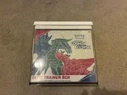 Pokemon Cosmic Eclipse Elite Trainer Box ETB Sealed W/ Collector Display Case - Image 1