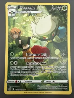 Roserade TG02/TG30 Swsh11: Lost Origin Trainer Gallery Holo Pokemon TCG - NM - Image 1