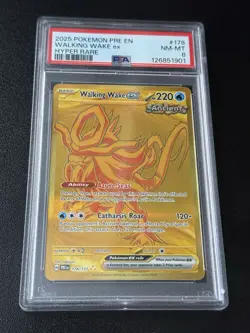 2025 Pokemon Pre En Walking Wake Ex Hyper Rare #178 PSA 8 NM-MT - Image 1