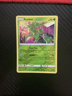 French Pokemon Insecateur Scyther 4/168 Celestial Storm Reverse Foil 2018 NM - Image 1