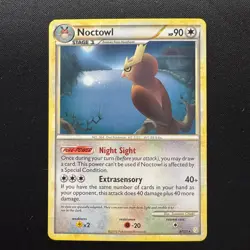 Pokemon TGC Noctowl 8/123 Non-Holo Heart Gold & Soul Silver (base set) 2010 NM - Image 1