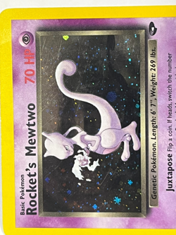 1999 Pokemon Gym Challenge Rocket's Mewtwo Holo Card # 14/132 MP - Image 3