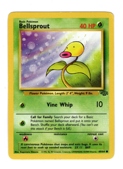 Bellsprout 49/64 Common Jungle Set Pokemon Card - Image 1