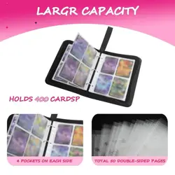 Pokemon Trading Card Binder Holds 400 Cards - Image 3