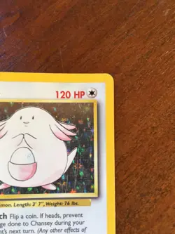 Chansey Pokemon Holo Card from the Base Set #3/102 Ultra PRO Card Sleeve MP 🔥 - Image 4