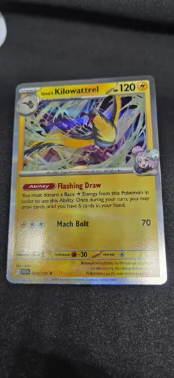Iono's Kilowattrel 055/159 FOIL Journey Together Pokemon Card Holo Rare TCG NM - Image 1