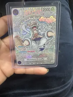 ONE PIECE Card Luffy OP05-119 OP11 SP SEC Parallel Gold 3rd Anniversary English - Image 1