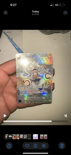 ONE PIECE Card Luffy OP05-119 OP11 SP SEC Parallel Gold 3rd Anniversary English - Image 2