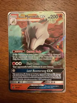 Alolan Marowak GX SM187 - Black Star Promo - Ultra Rare Pokemon Card - Image 3