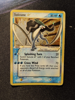 Pokemon Card Suicune Gold Star EX Unseen Forces 115/115 - Image 1