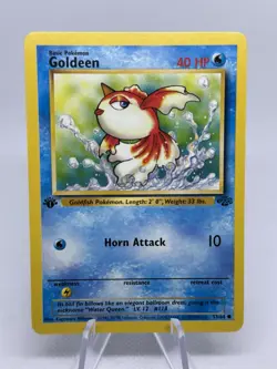 🍀 Goldeen 53/64 Jungle Set 1st Edition Stamp Vintage 1999 Pokemon Card (#2) - Image 1