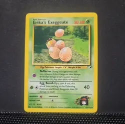 Pokemon Card - Gym Heroes 43/132 - ERIKA'S EXEGGCUTE (uncommon) - NM - Image 1