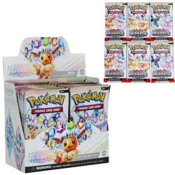360pcs cartoon trading card set - prismatic evolutions booster battle gift ENG - Image 1