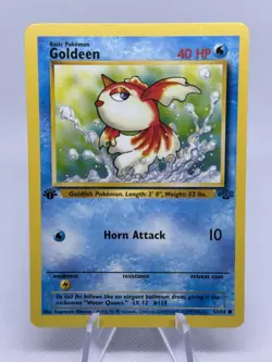 🍀 Goldeen 53/64 Jungle Set 1st Edition Stamp Vintage 1999 Pokemon Card (#1) - Image 1