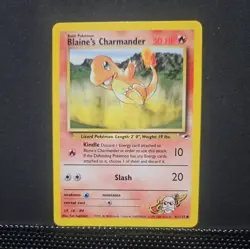 Pokemon Card Blaine's Charmander Gym Heroes Unlimited 61/132 NM - Image 1