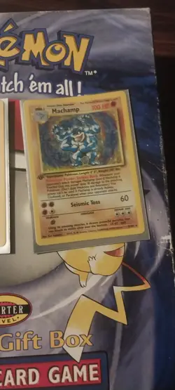 1999 Machamp 8/102, 1st Edition Holo Pokemon Card!, Great Condition And Vaporeon - Image 1