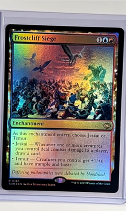2025 MTG Magic the Gathering TDM Dragonstorm Foil #187 Frostcliff Siege - Image 1