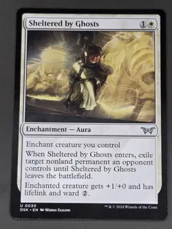 MTG - Sheltered by Ghosts Duskmourn: House of Horror Regular U#0030 - Image 1