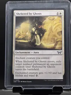 MTG - Sheltered by Ghosts Duskmourn: House of Horror Regular U#0030 - Image 3
