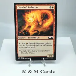 MTG - M20 - Chandra's Embercat - #129 - Near Mint - Image 1